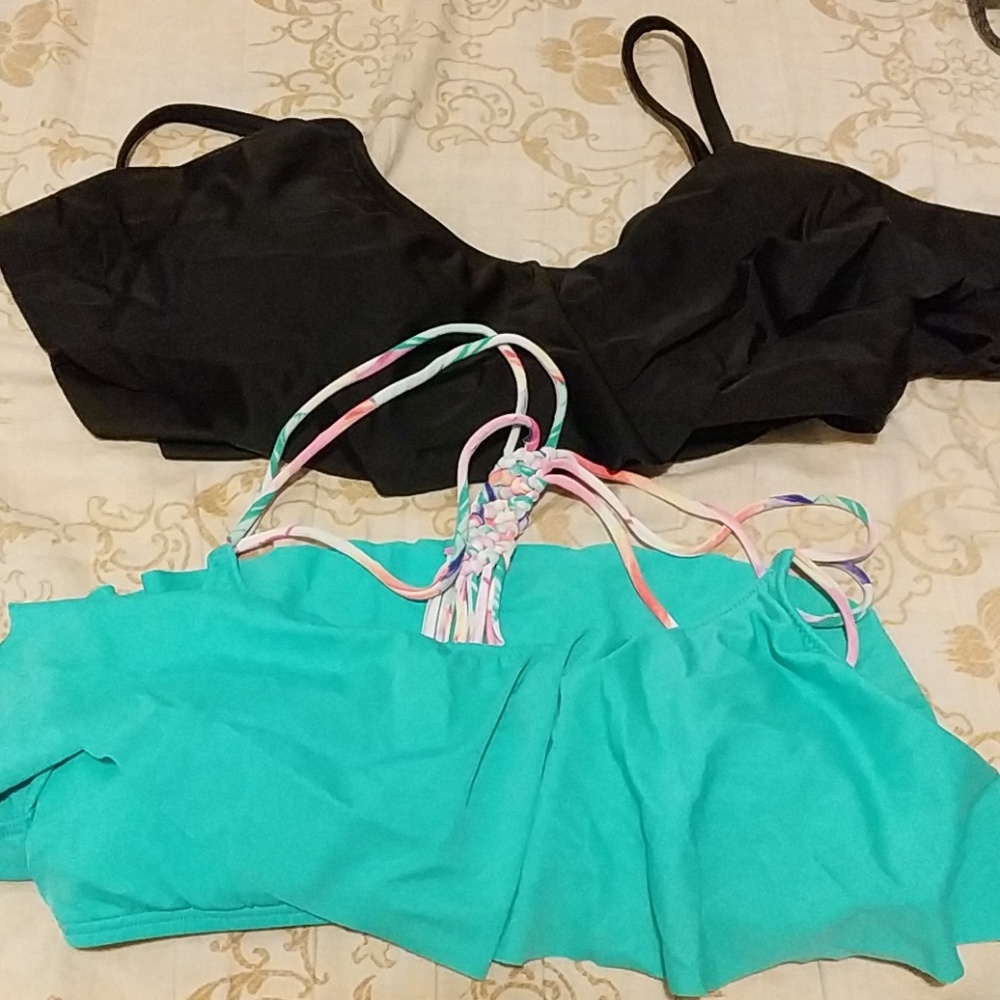 Two Victoria secret swim tops